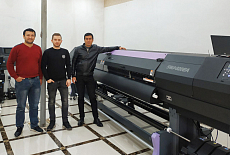 На крупном предприятии в Ташкенте запущен принтер Mimaki SWJ-320EA﻿
