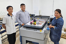 УФ-принтер Sprinter 6090 DPP A1E установлен в РА Master Print из Таджикистана