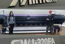 Компания "Евро потолки" из Ташкента обзавелась принтером Mimaki SWJ-320EA