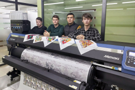 Запуск текстильного комплекса для печати на синтетических тканях