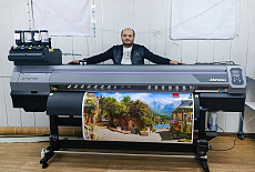 Экосольвентный принтер Mimaki JV100 установлен в Бухаре
