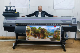 Экосольвентный принтер Mimaki JV100 установлен в Бухаре
