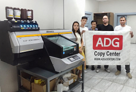 Инсталляция УФ-принтера Mimaki UJF-3042 MkII в типографии ADG Copy Center