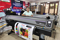 Доступный и технологичный японский принтер Mimaki JV100 в нашем шоуруме!