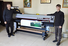 Инсталляция УФ-принтера Mimaki UJV100 в поселке Ханка Хорезмской области!