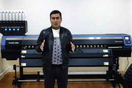 Инсталляция принтера Mimaki TS300P-1800 в крупной компании "Alo Omad Rivoj"