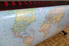 Инсталляция УФ-принтера Mimaki UJV100 на предприятии "Аэрогеодезия Душанбе"