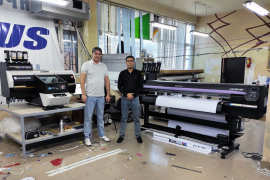 Очередная инсталляция японского широкоформатного принтера Mimaki в Ташкенте!