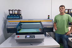 В Узбекистане запущен первый УФ-принтер Mimaki UJF-6042 MkII e!