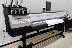 Инсталляция принтера Mimaki JV150 в молодой типографии "RICH полиграфия"