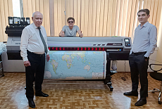 Инсталляция УФ-принтера Mimaki UJV100 на предприятии "Аэрогеодезия Душанбе"