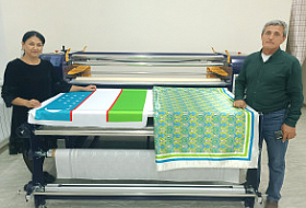 Каландровый термопресс HOTA дополнил принтер Mimaki TS100 в Ургенче