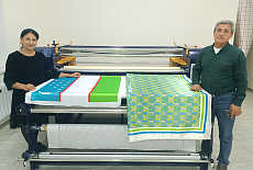 Каландровый термопресс HOTA дополнил принтер Mimaki TS100 в Ургенче