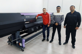 Компания "Мастер потолков" из города Андижан обзавелась принтером Mimaki SWJ-320EA