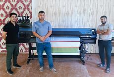 Принтер Mimaki TS100﻿ установлен в компании "KARSHI LIDER"