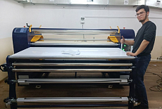 Каландровый термопресс HOTA 220-1700 Plus установлен в компании "Alo Omad Rivoj"