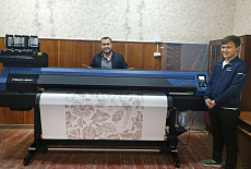 Mimaki TS100 инсталлирован для печати на синтетических тканях и трикотаже