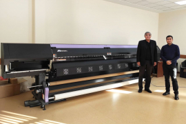 В киностудии Узбекфильм запущен широкоформатный принтер Mimaki SWJ-320EA﻿