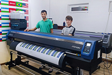 Уже седьмой принтер Mimaki TS300 установили в Узбекистане!