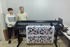 Запуск плоттера Mimaki CG-130AR для производства стикеров на технику Artel