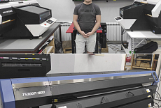 Текстильный принтер Mimaki TS300 установлен в ташкентской РПК "IZBA"