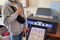 Режущий плоттер VULCAN SC-350 установлен в крупной типографии Ташкента