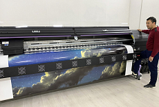 Компания "Мастер потолков" из города Андижан обзавелась принтером Mimaki SWJ-320EA