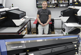 Текстильный принтер Mimaki TS300 установлен в ташкентской РПК "IZBA"