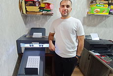 Режущий плоттер VULCAN SC-350 установлен в компании EGGS-BOX из Самарканда