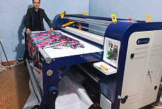 Запуск комплекса для печати на ткани из Mimaki TS300 и HTM