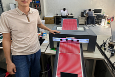 Запуск режущего плоттера VULCAN SC-350 в типографии PrintWell из Ташкента