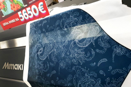 Платье из шифона силами принтера Mimaki TS55-1800 и каландра TitanJet RTX6 M