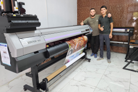 Запуск сразу двух станков Mimaki в компании Reklama Master из Ферганы