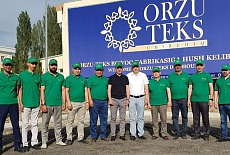 На текстильном предприятии "Orzu Texs" установлен футболочник TexJet echo2